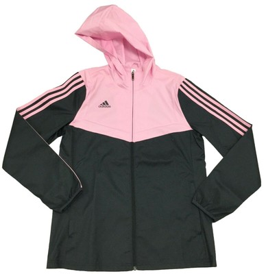 

Женская ветровка Adidas темно-серого/настоящего розового цвета AFS Tiro, Dark grey/true pink