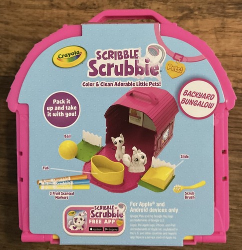 CRAYOLA Scribble Scrubbie Pets Backyard Bungalow Washable Color & Clean