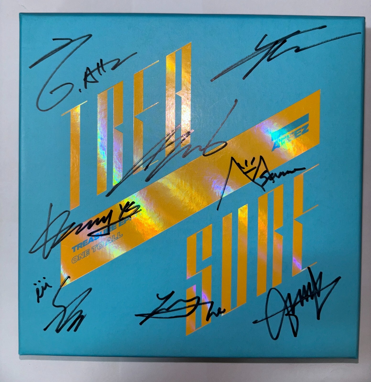ATEEZ treasure ウヨンサインアルバム ATEEZ [TREASURE EP : ONE TO ALL] All Member Autographed