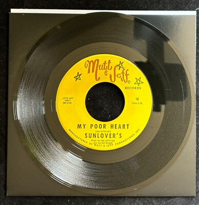 Northern Soul 45 Sunlover's - My Poor Heart / This Love Of Ours - Mutt & Jeff