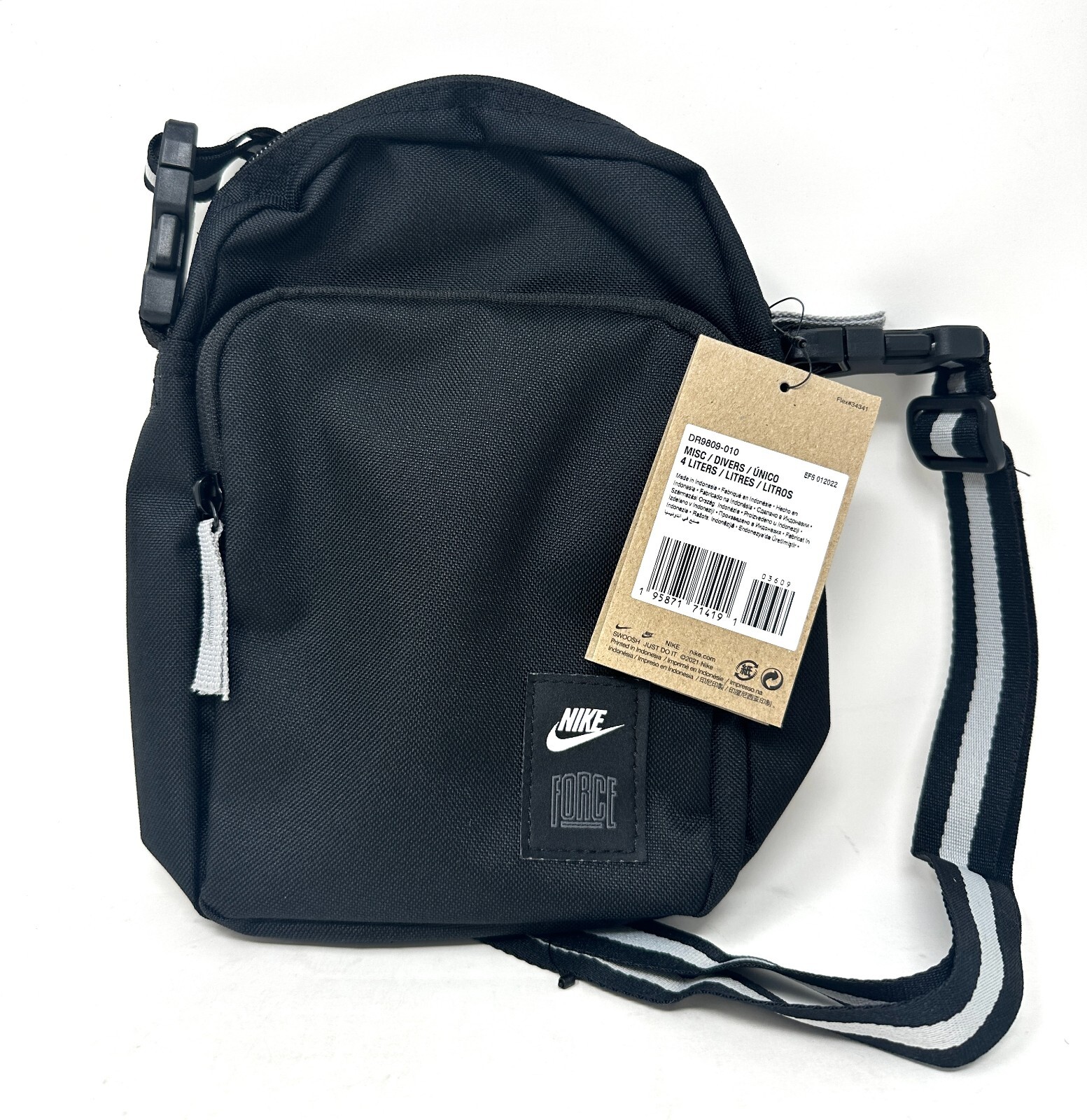 Nike Heritage Crossbody Bag Unisex Black White One Size Nike Heritage Crossbody Bag Unisex Black White One Size
