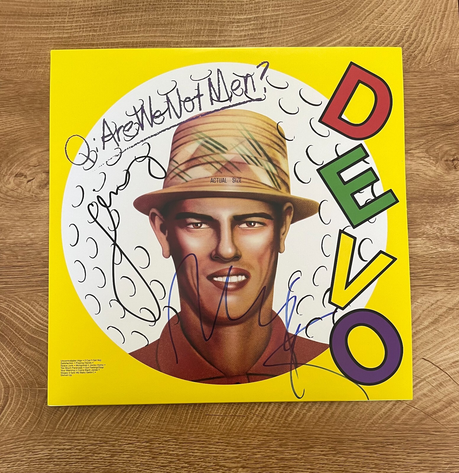 Devo signed Are We Not Men We Are Devo Album COA Proof Autographed Vinyl Record Devo signed Are We Not Men We Are Devo Album COA Proof Autographed Vinyl Record