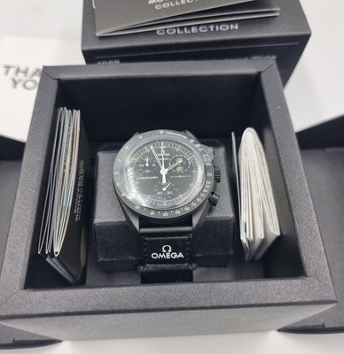 SWATCH OMEGA X SWATCH SNOOPY MOONSWATCH MISSION TO THE MOONPHASE BLACK