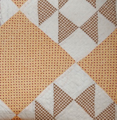 GREAT PRIMITIVE ANTIQUE/VINTAGE CUTTER QUILT! MUTED COLORS