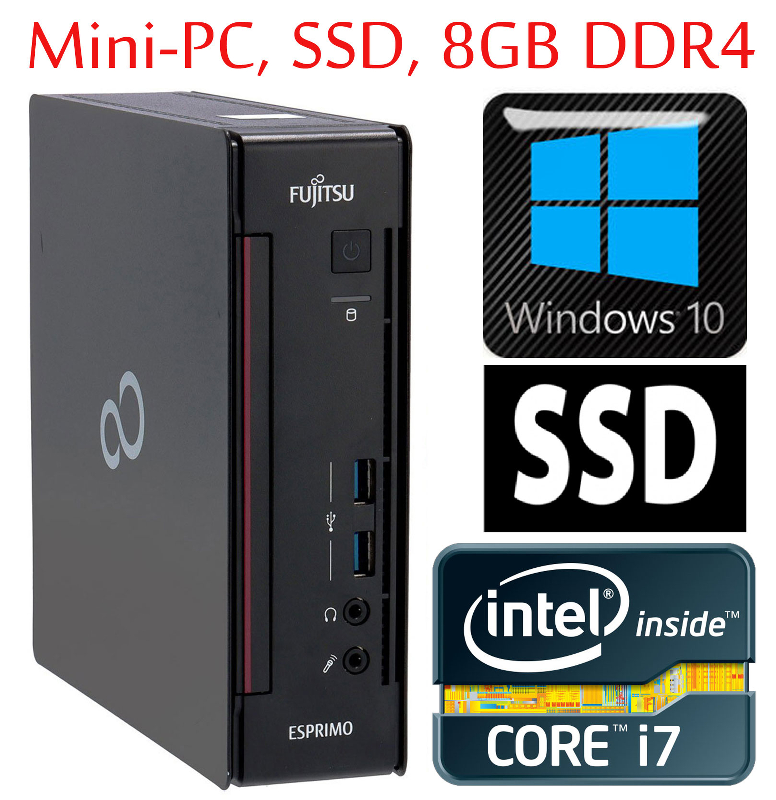 Fujitsu Esprimo Q956 Intel i5-6500T 16GB DDR4 500GB SATA SSD Fujitsu Esprimo Q956 Intel i5-6500T 16GB DDR4 500GB SATA SSD