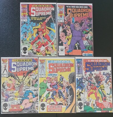 Squadron Supreme 1985 8 9 10 11 12 Marvel Comics VF/NM