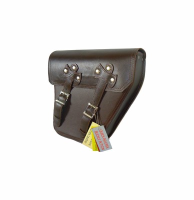 Motorcycle Solo Bag Two Strap Brown 712 for Harley Davidson FLD Dyna Switchback