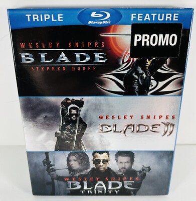 Blade / Blade II / Blade: Trinity (Blu-ray, 2004) With Outer Sleeve