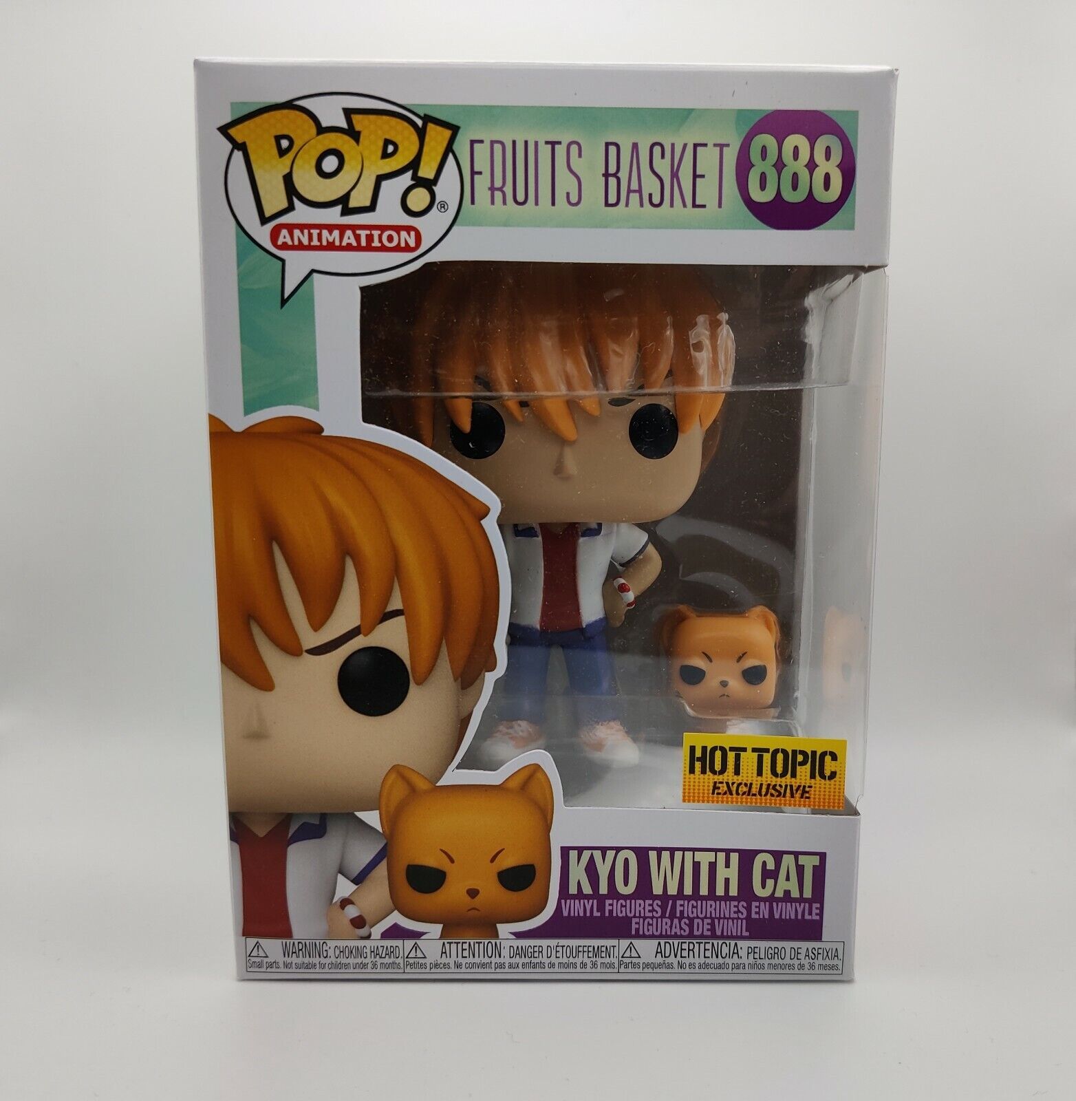 Funko Fruit Basket Pop! Animation Kyo With Cat Vinyl Figure