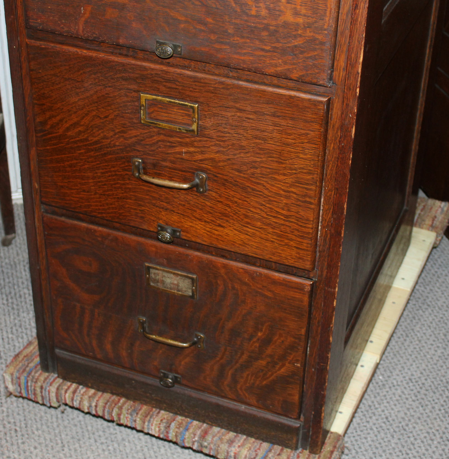 Antique Oak File Filing Legal Size Cabinet – Shaw Walker