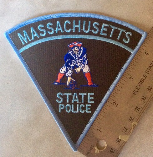 MASSACHUSETTS STATE POLICE “PAT THE PATRIOT” NEW ENGLAND PATRIOTS PATCH MA MASS