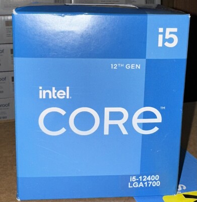 Intel Core i5-12400 Core i5 12th Gen 6-Core 2.5 GHz LGA 1700 New, Factory Sealed