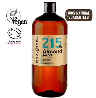 Naissance Mandelöl - 1 Liter (1000ml) - vegan für Hautpflege Kosmetik
