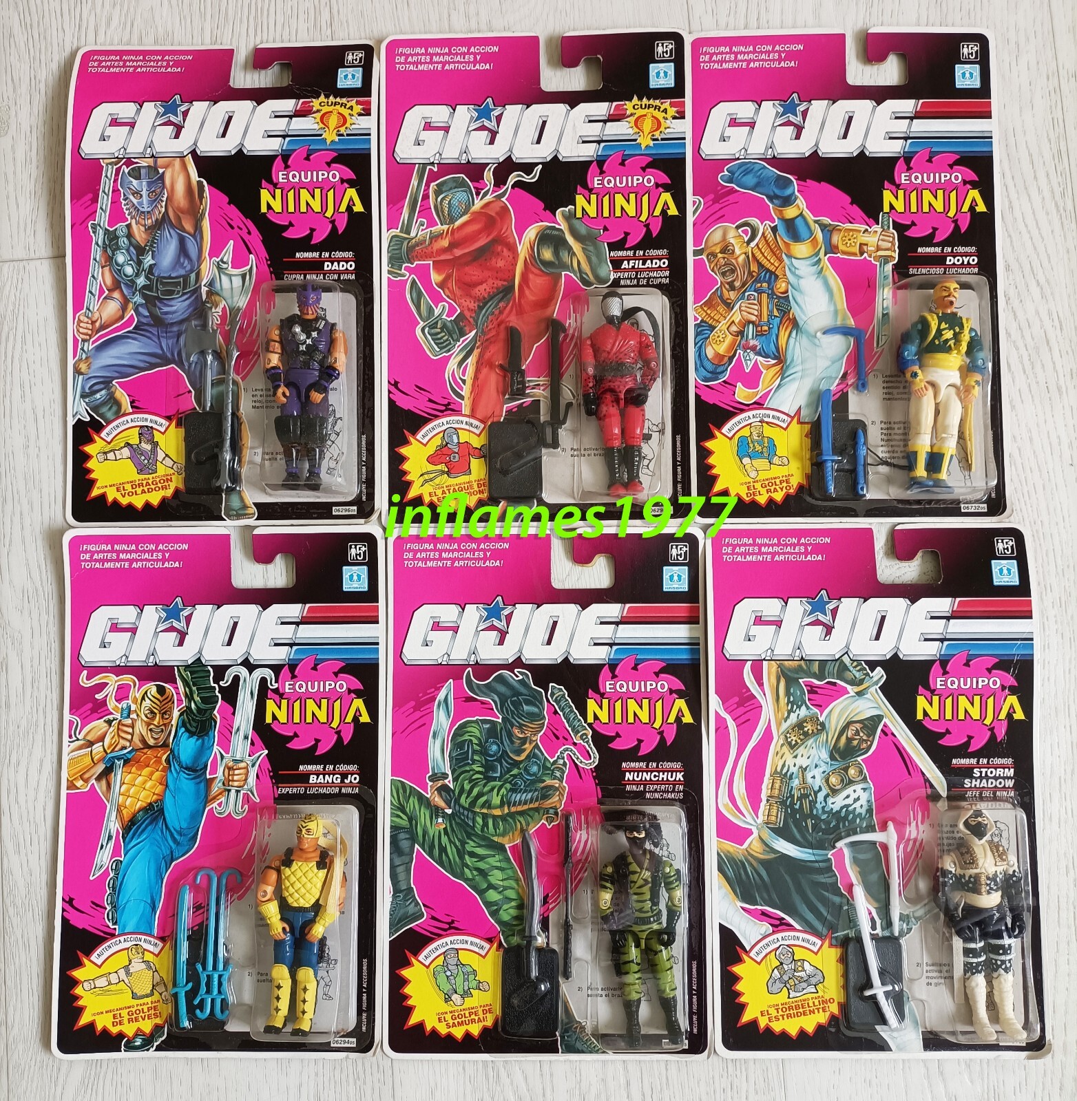 Hasbro G.I. JOE Equipo Ninja STORM SHADOW DOYO DADO Sealed