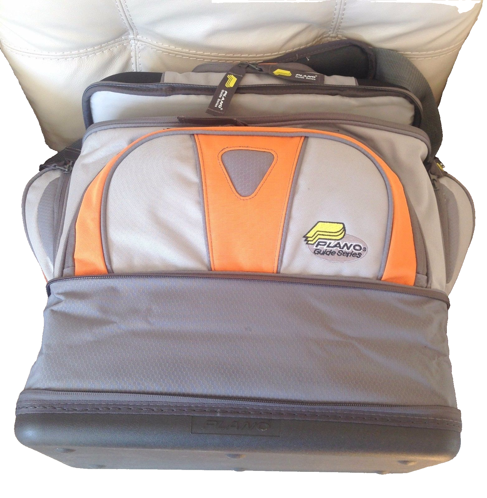 PLANO Molding 4672 Fishing Tackle Lures Bag with 4 3700 StowAway Storage Boxes