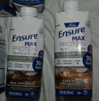 NEW 8-Ensure Max Brand Protein Nutrition Shake with 30g of Protein /1g of Sugar