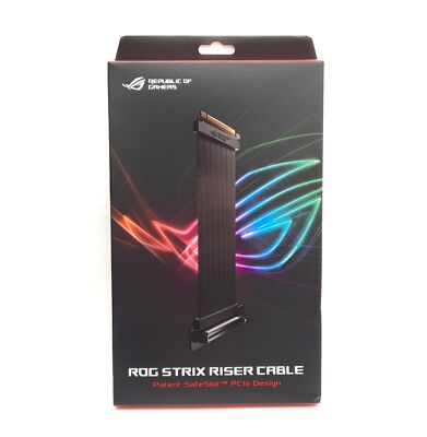 ASUS RS200 ROG Strix Riser Cable 90 Degree Adapter 240mm PCI-E 3.0 x 16