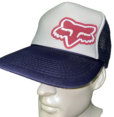 Fox Racing Trucker Rope Hat Snapback Red White Blue Motorcross Dirtbike America