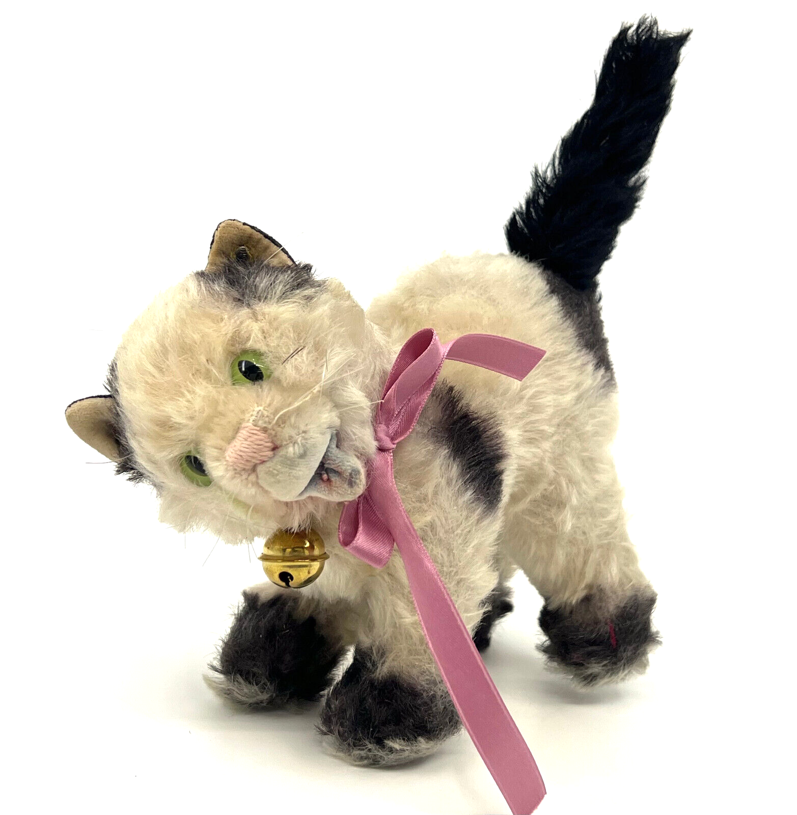 シュタイフ　「Gussy Cat」 Steiff Gussy Young Kitty Cat 1960s ID Button Mohair Plush