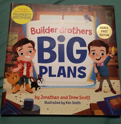 Builder Brothers Big Plans Jonathan And Drew Scott Signed First Edition