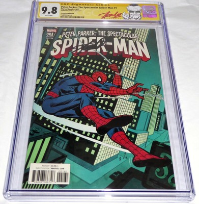 Peter Parker The Spectacular Spider-Man #1 CGC SS Signature Autograph STAN LEE