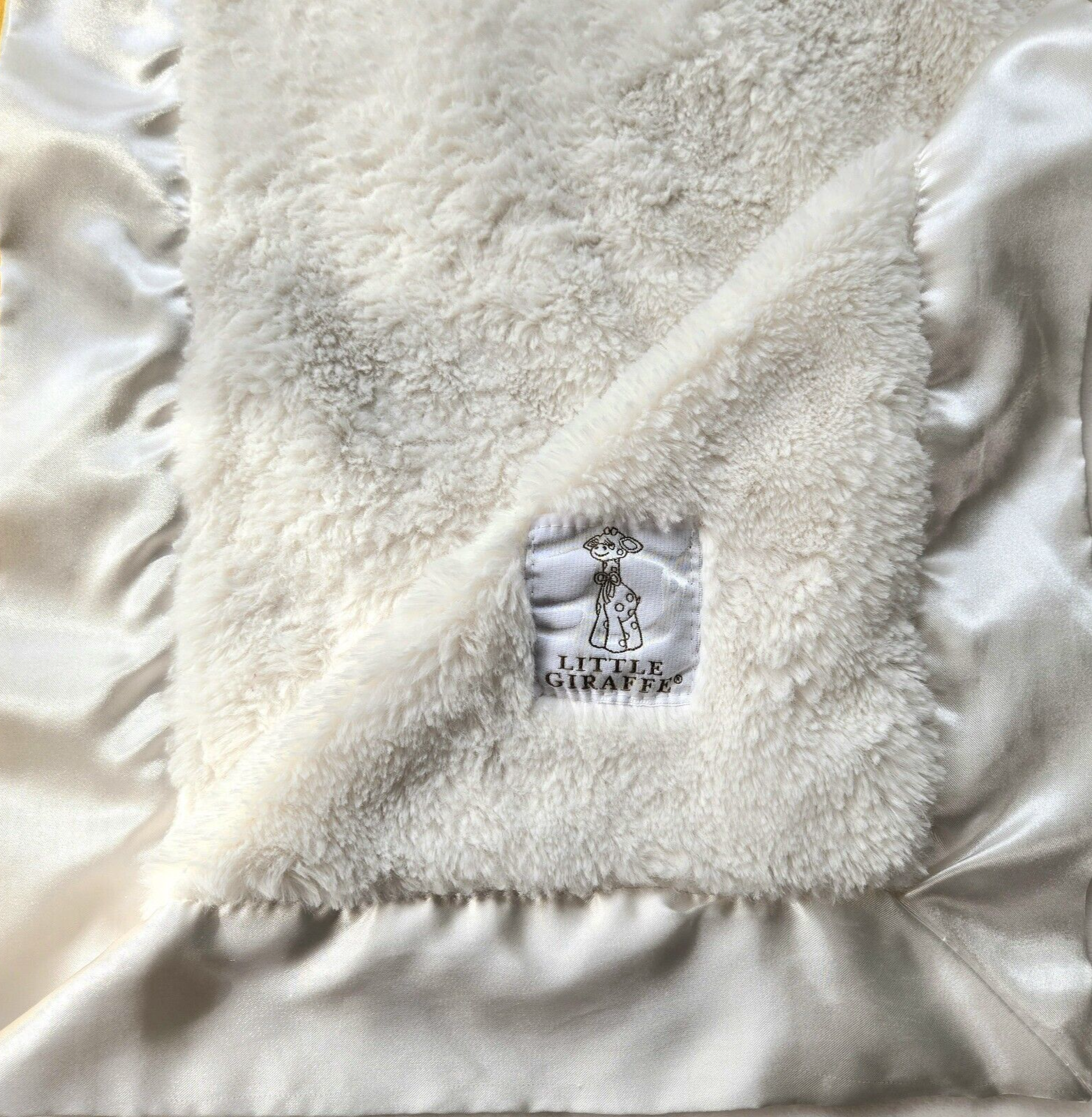 Luxe Faux Fur Satin Trim Plush 35 X 30