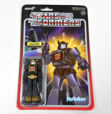 Transformers Super7 Bumblebee Reaction Autobots Action Figurs Toy 3.5''