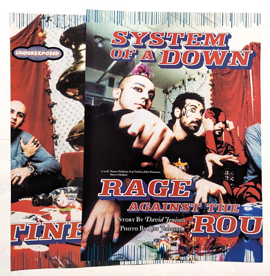 SYSTEM OF A DOWN / RAGE AGAINST THE ROUTINE 2 PAGE MAGAZINE ARTICLE COMPLETE