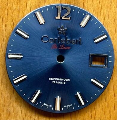 Cortebert De Luxe Dial Glow Watch -17 Rubis- 30mm -Swiss Made- Super Shock #D60