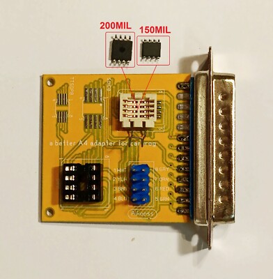 CarProg a better adapter A4 direct for eeprom chips 150-208mil SOP8,SOIC8 TSSOP8