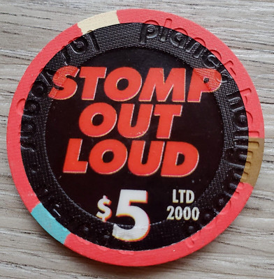 $5 Las Vegas Planet Hollywood Stomp Out Loud Casino Chip - Uncirculated