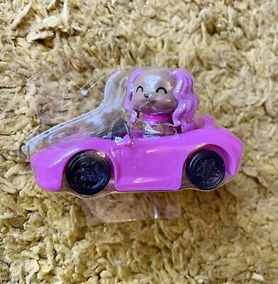 Barbie Extra Doll 15 Pet Puppy Dog With Pink Convertible Car New Condition