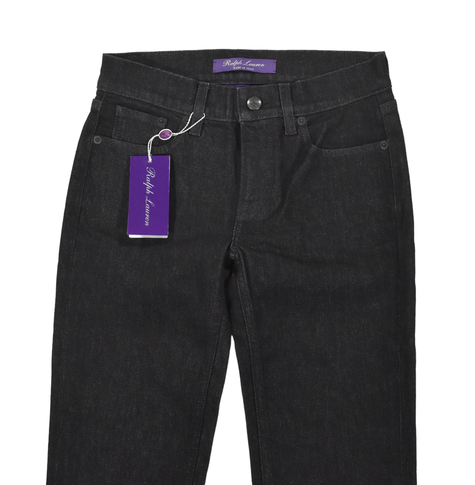 Ralph Lauren Purple Label Black Skinny Fit 105 Cigarette Denim