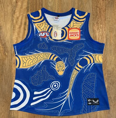 West Coast Eagles Football Club AFL Indigenous Guernsey Jumper Castore Womens 22
