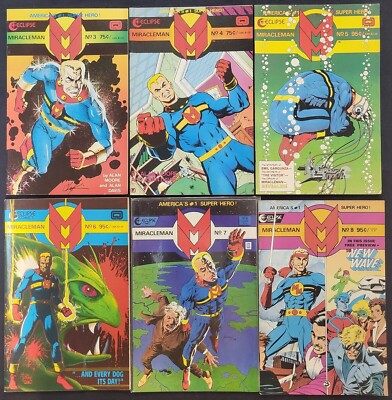 Miracleman Vol. 1 From #3-8 + Miracleman: Apocrypha #1-3 COMPLETE, Lot of 9!