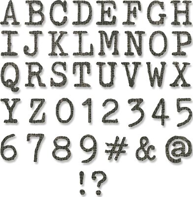 Sizzix Thinlits Dies By Tim Holtz Alphanumeric Tiny Type Upper