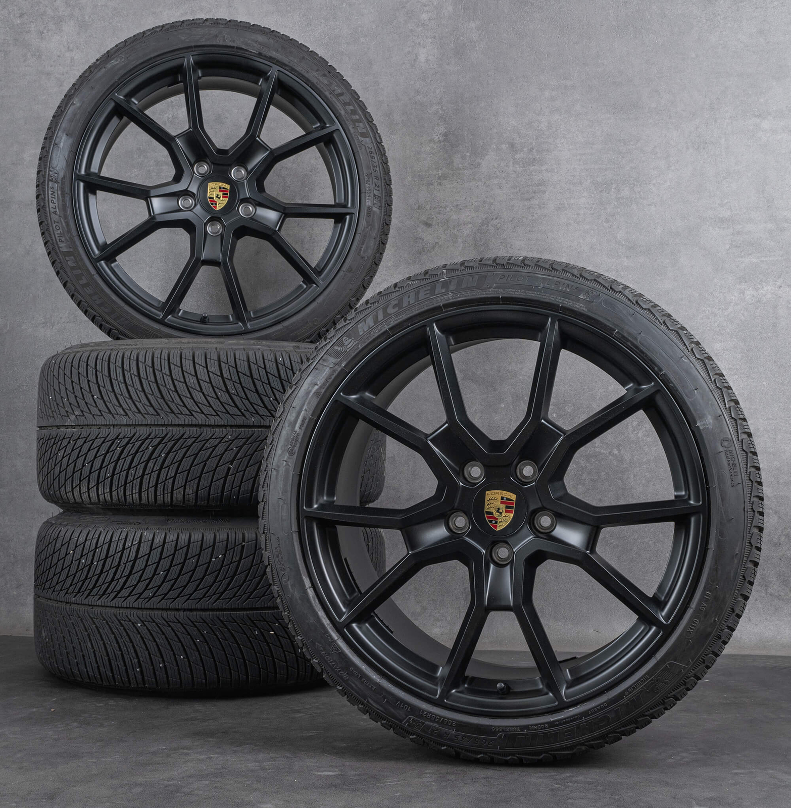Original Porsche Taycan 21 inch rims RS Spyder Design summer