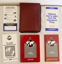 1997 Mercury Mystique Owner's Manual Book Oem W/ Zipper Case & Supplements VG | eBay