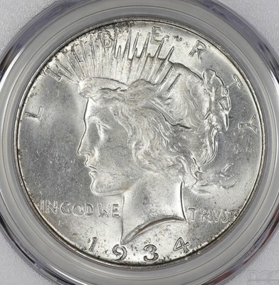1934 D PEACE SILVER DOLLAR S$1 NGC CERTIFIED MS 63 MINT STATE  (719)