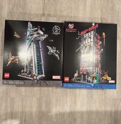 Lego Marvel Avengers Tower 76269 & Daily Bugle 76178 BOXES ONLY, NO LEGO PARTS