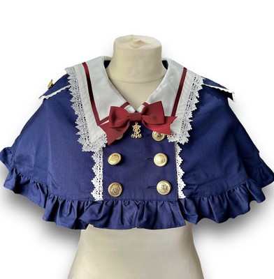 ALICE and the PIRATES Navy Blue Marine in Reminiscence Cape + Lace Trim   NEW