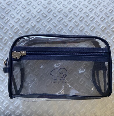 Ivory Ella Clear Cosmetic Bag Elephant Charm