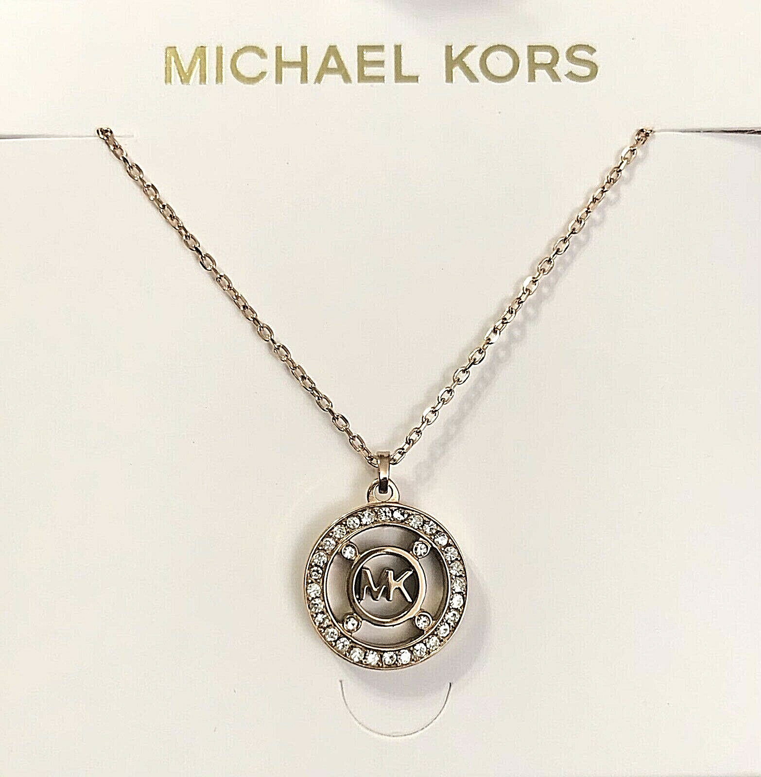 MICHAEL KORS ネックレス MKC1726CZ791 PAVE LOGO CHARM MICHAEL KORS ネックレス MKC1726CZ791 PAVE LOGO CHARM
