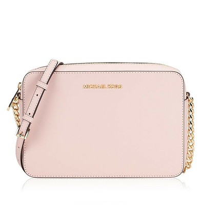 Michael Kors Sac en Bandoulière Jet Set LG Ew à Powderblush Neuf