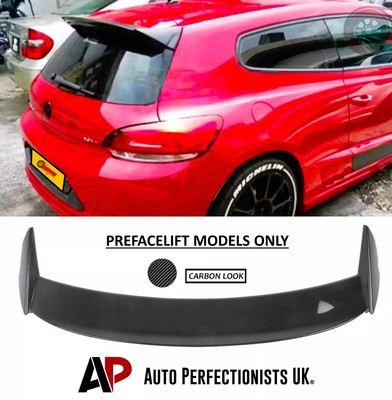 VW Scirocco TSI TDI R Osir Style Carbon Fibre Rear Roof Spoiler Wing 2008-2014