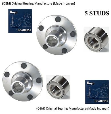 Front Wheel Hub & (OEM) KOYO Bearing Kit Fit 2007-2009 LEXUS RX350 (PAIR)