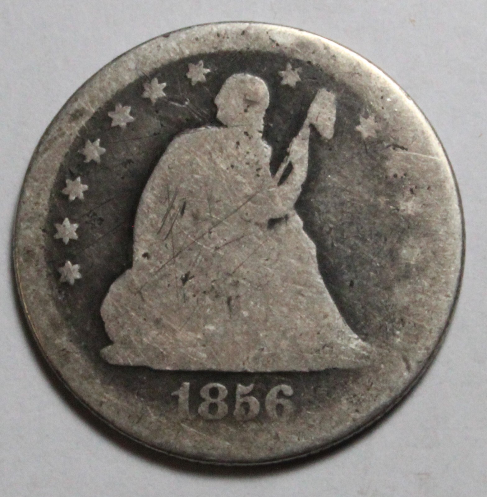 satページ 1856 S Seated Quarter UM682 | eBay