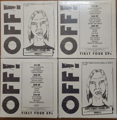 OFF! First Four EPs 4x7'' BOXSET circle Jerks BLACK FLAG rare oop SEALED