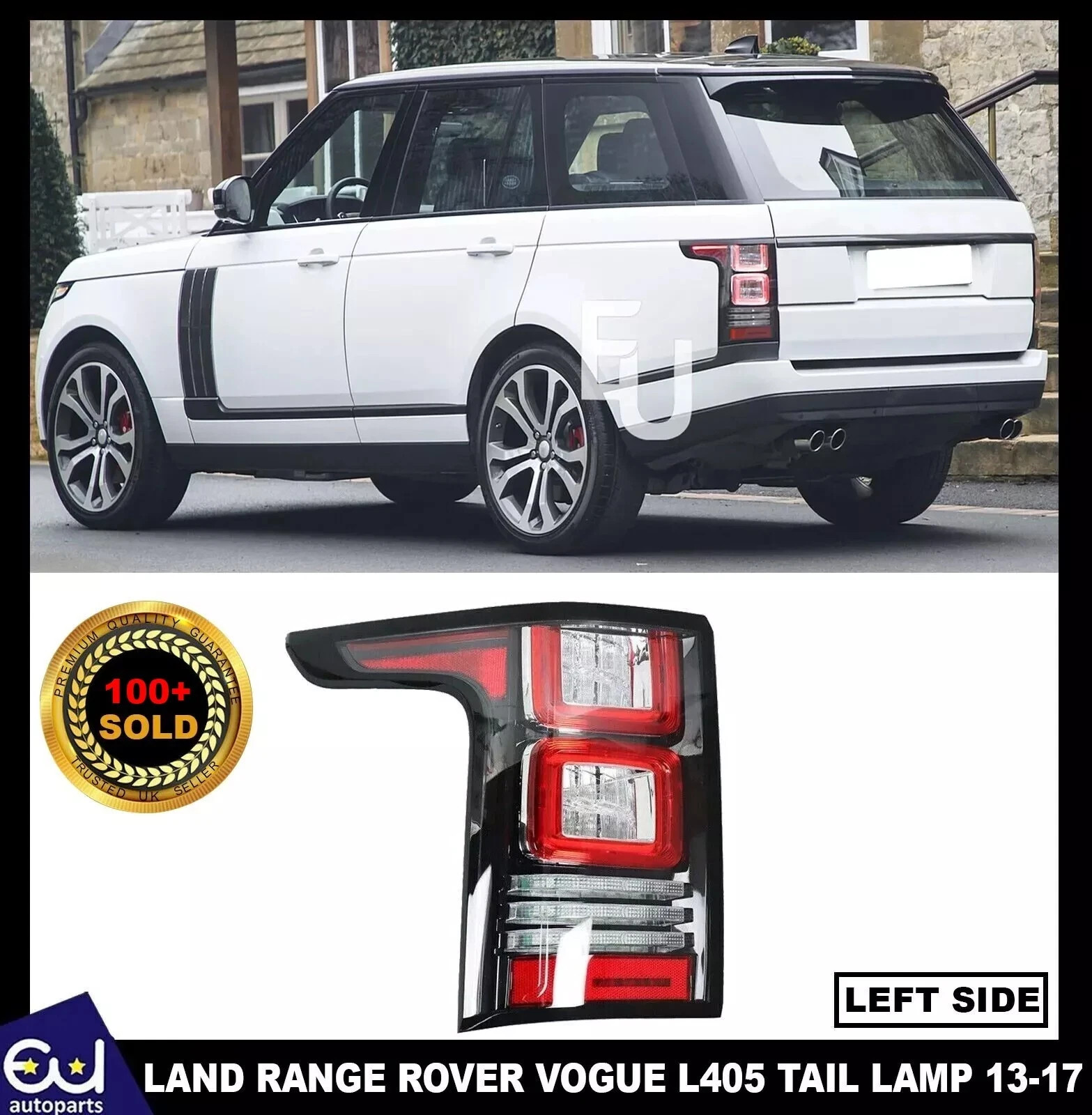 LEFT PASSENGER SIDE REAR TAIL LIGHT LAMP FOR RANGE ROVER VOGUE L405 2013-2017