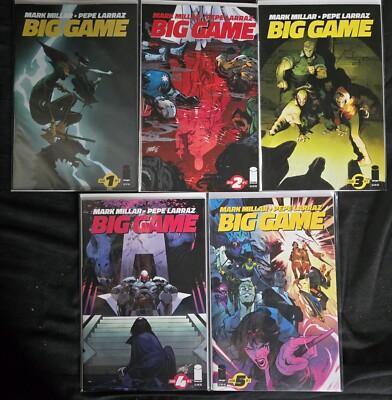 Big Game #1 - #5 Complete Set IMAGE Comics Mark Millar Kick Ass Nemesis Wanted